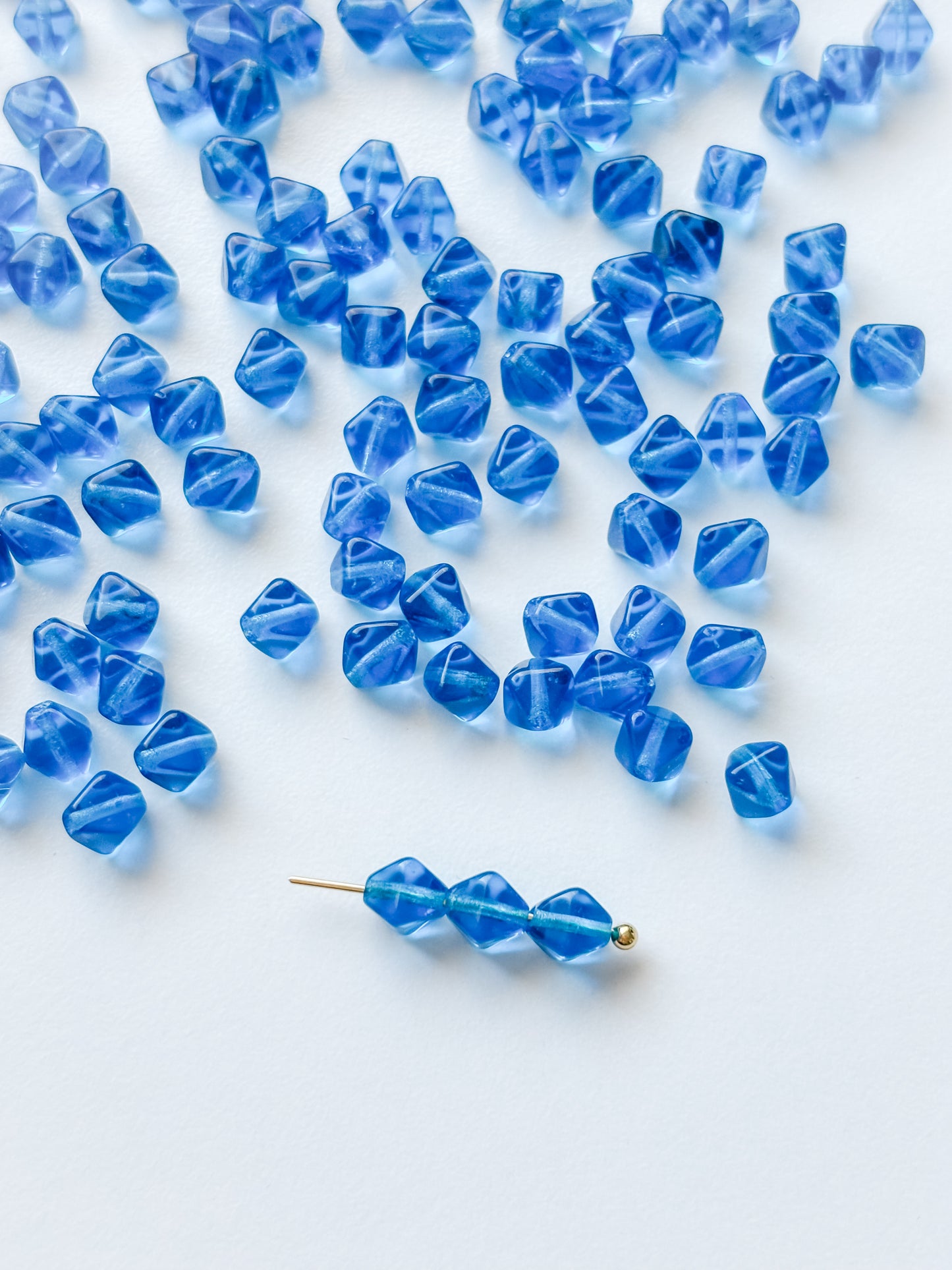 Glass bead 6mm, Czech glass bead, 50pcs
