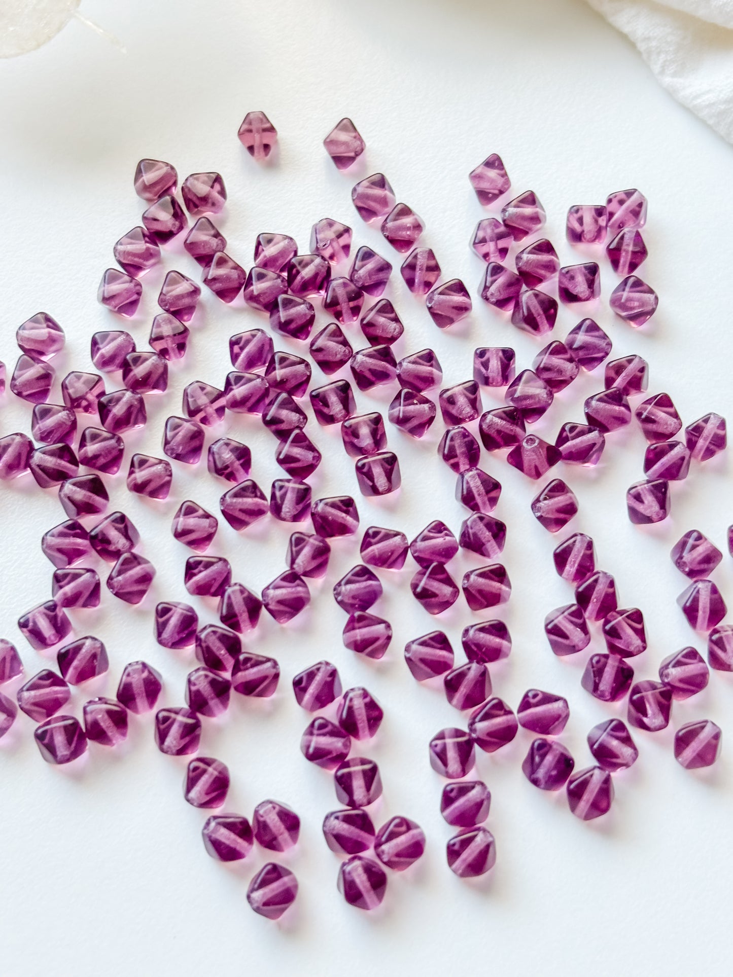 Glass bead 6mm, Czech glass bead, 50pcs