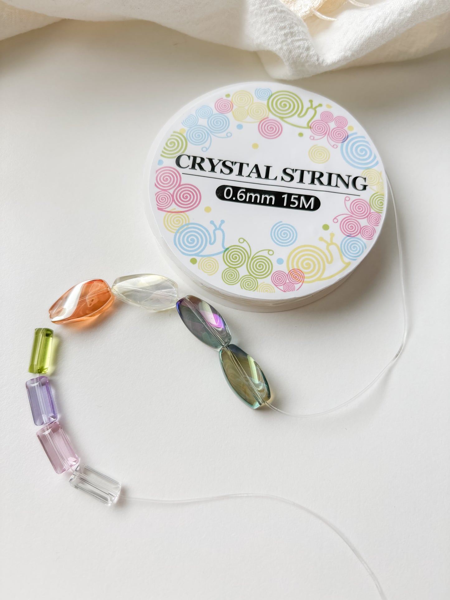 Elastisk gänga klar 0,6mm, 15m