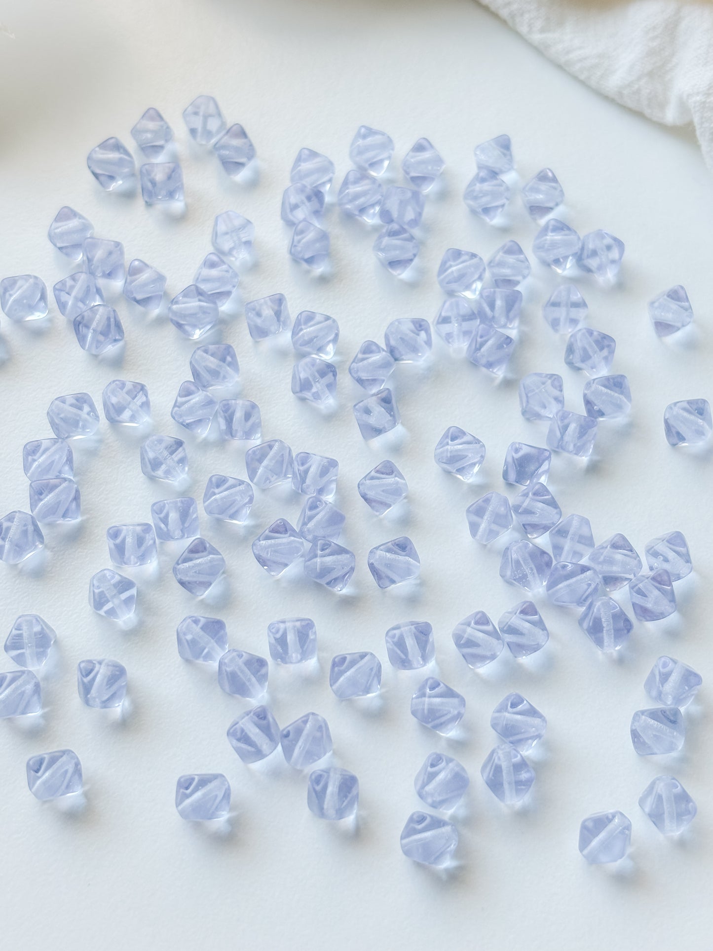 Glass bead 6mm, Czech glass bead, lilac, 50pcs