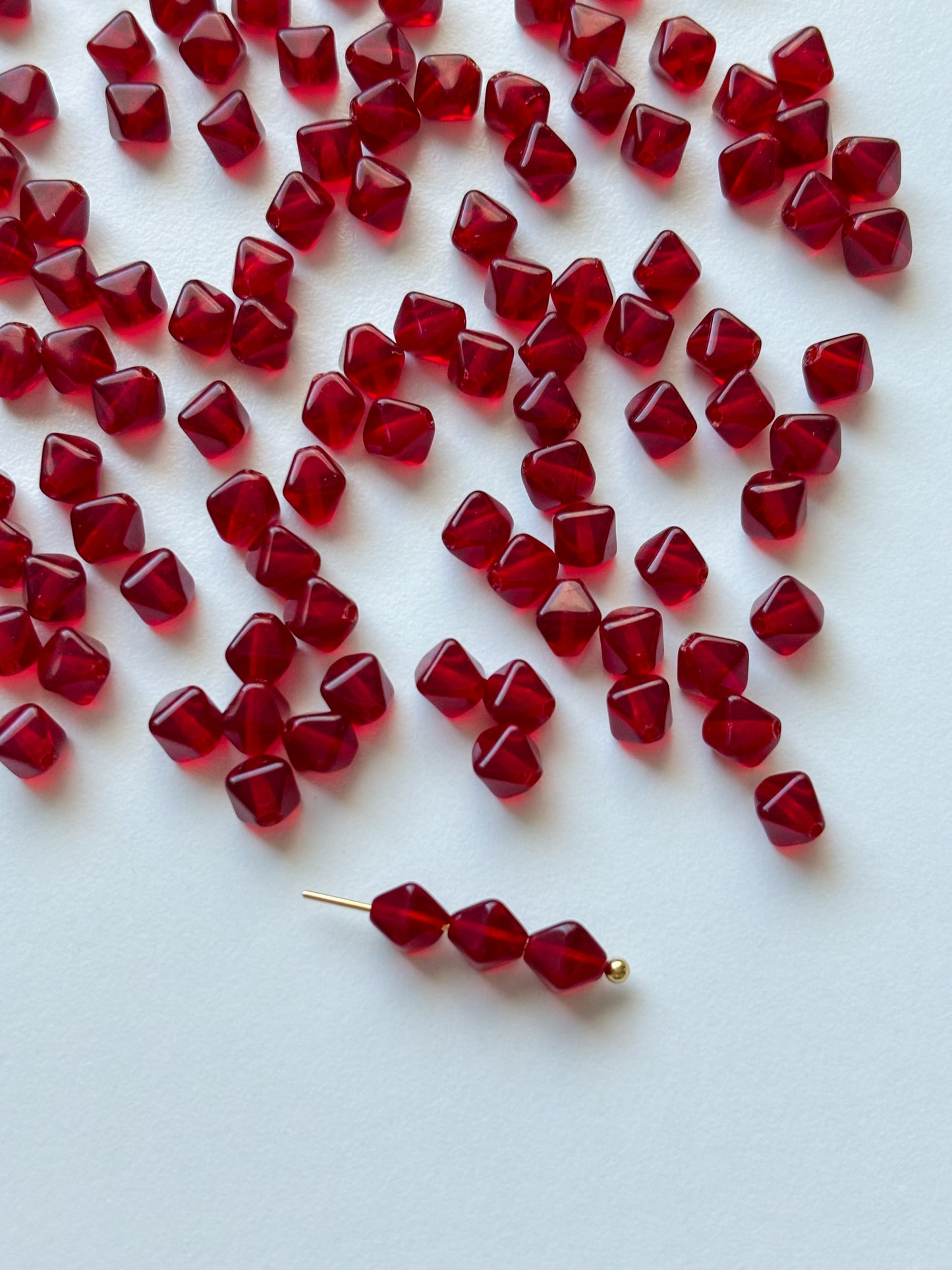 Glass bead 6mm, Czech glass bead, 50pcs