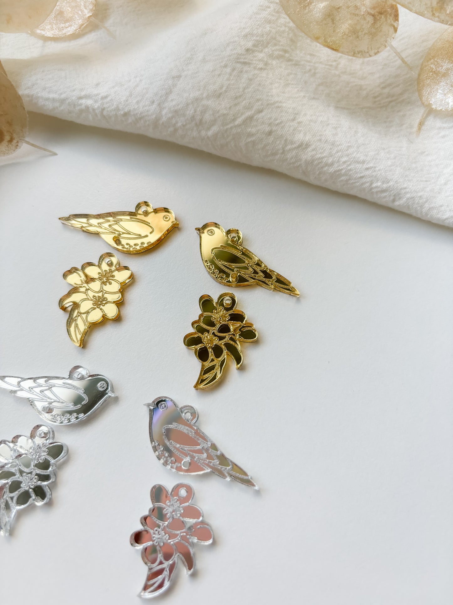 Pendant set 40x30mm, 1 pair