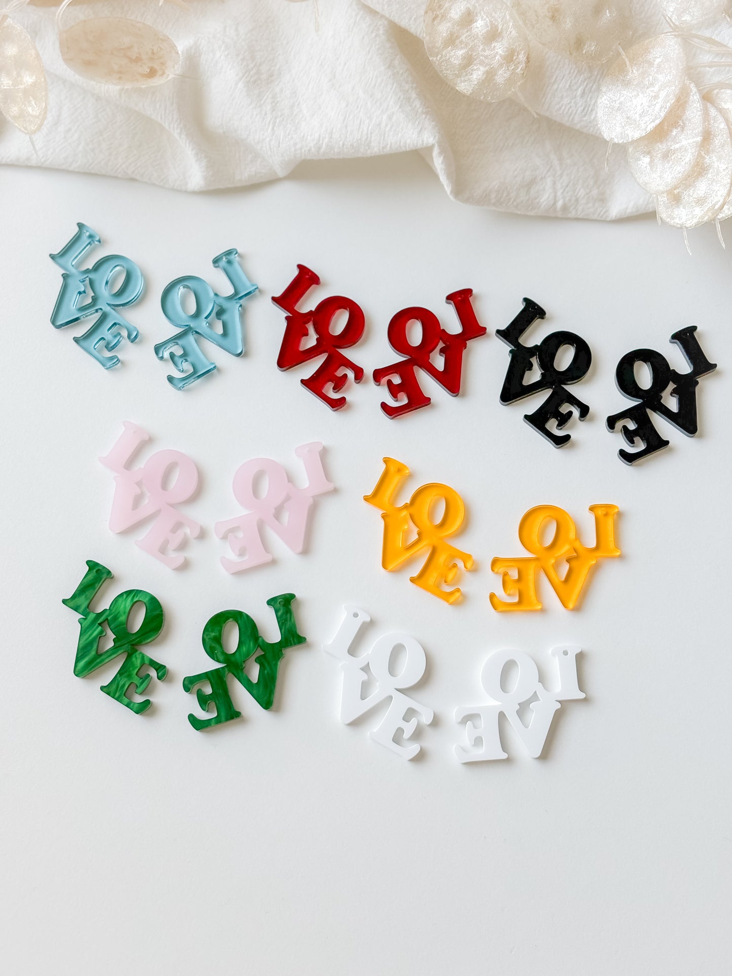 Pendant love 45mm, 1 pair