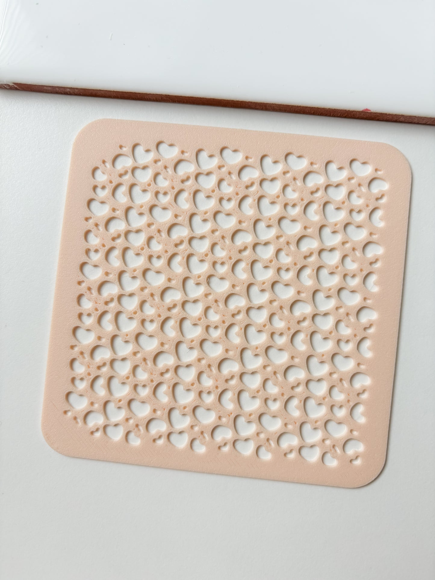 Texture stencil heart 10cm