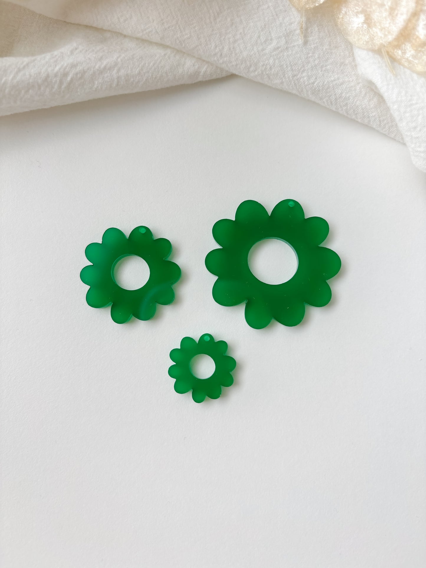 Hänge grön blomma, 1 par