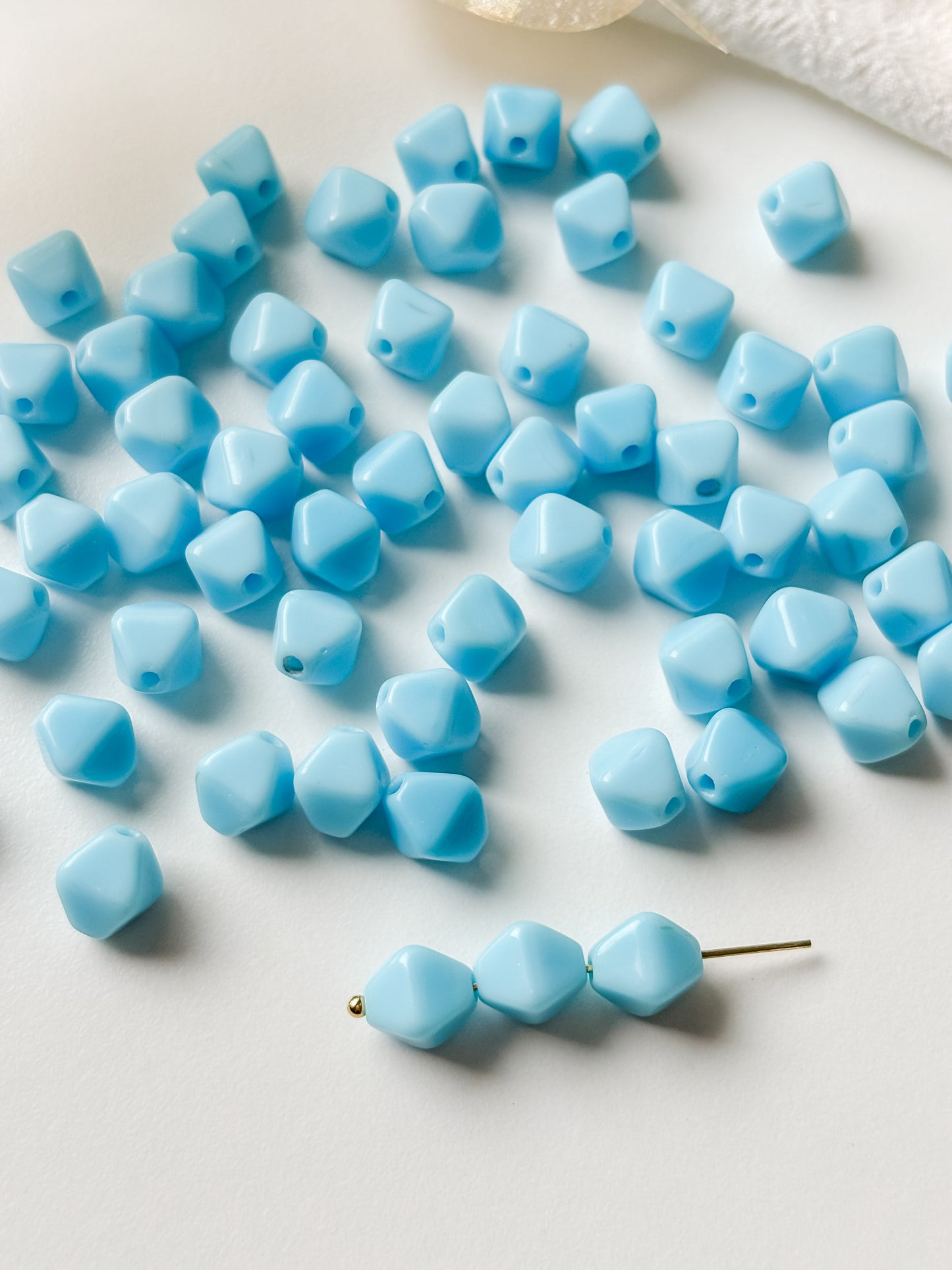Glass bead 9mm, Czech Glass bead, 10pcs