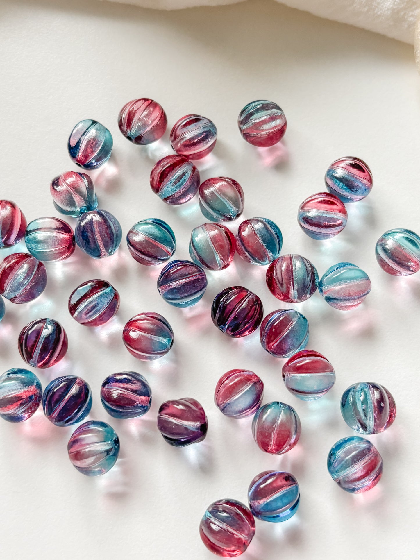 Glass bead 10mm, Czech, 10pcs