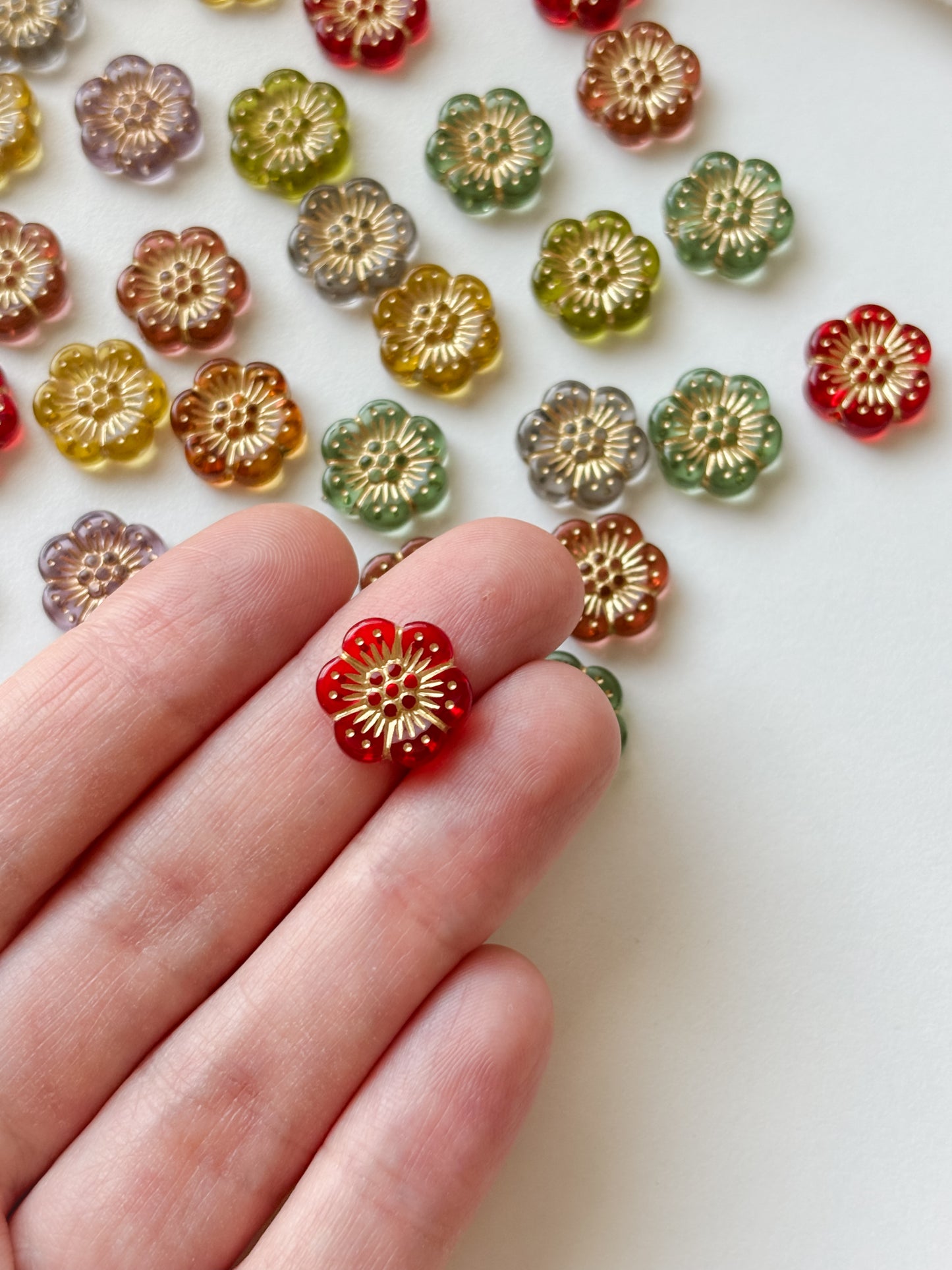 Akrylpärla 13x12x4mm, blanda. 20 st