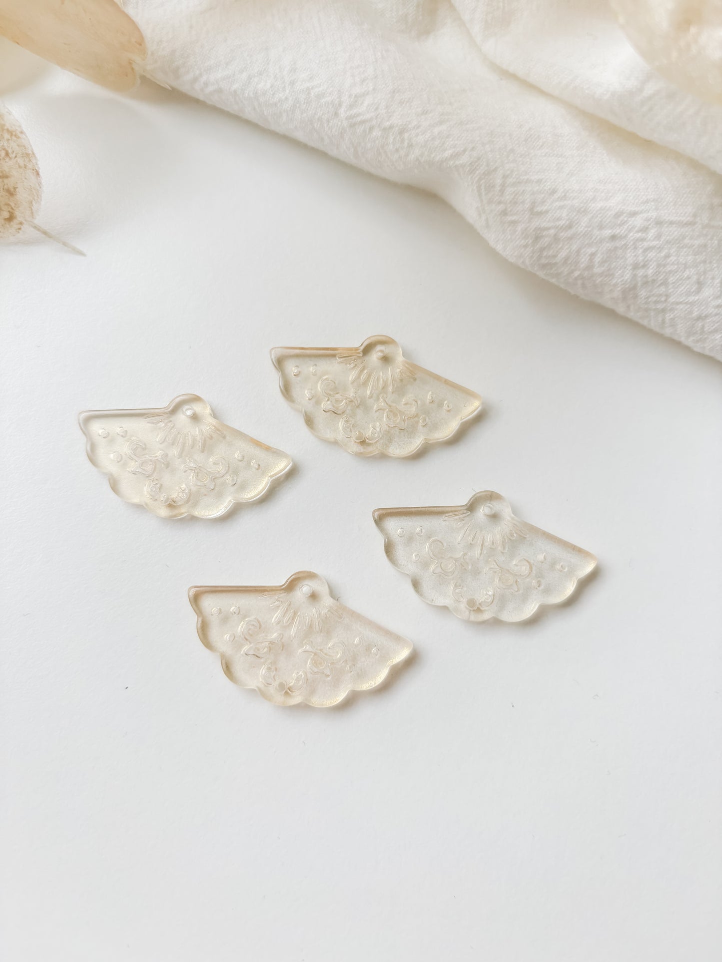 Jewelry divider glass 20x34.5x3.5mm, 1pc