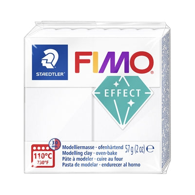 Fimo effect, translucent white, craft clay
