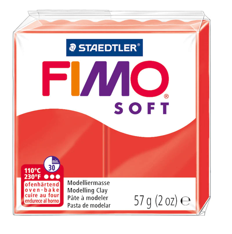 Fimo Soft, Indian Red, hantverkslera