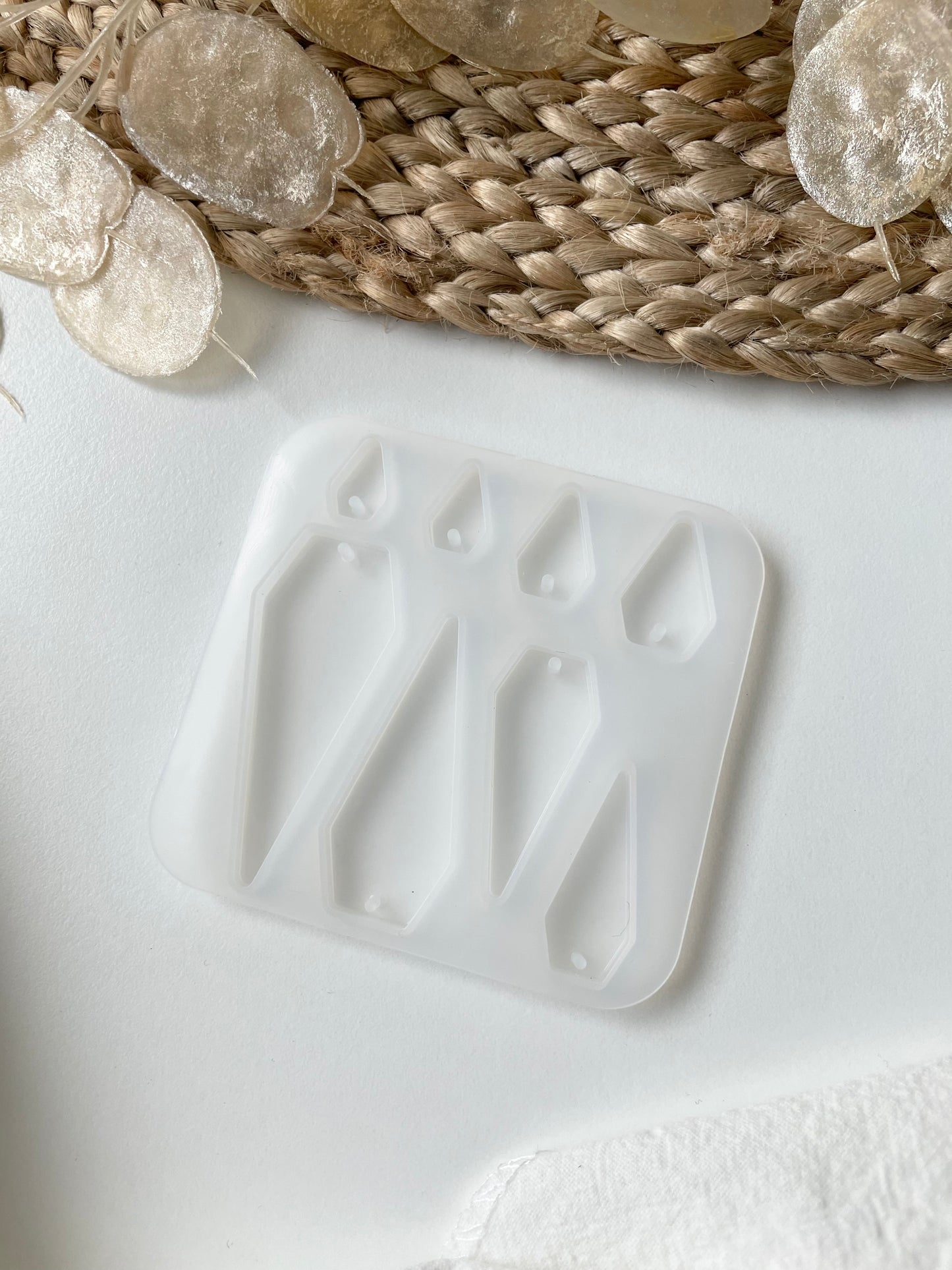 Silikonform Örhängen, 71x75x5mm