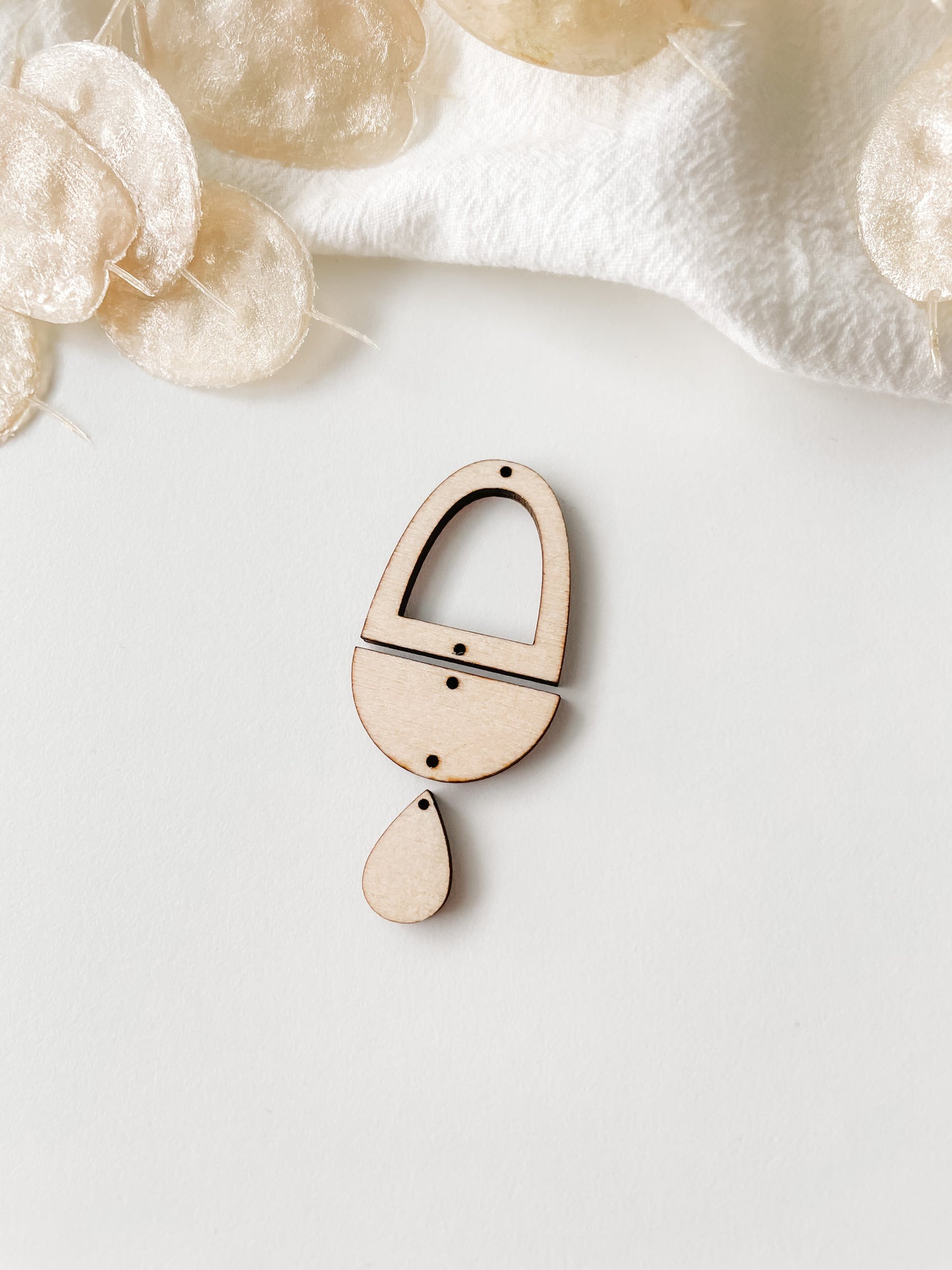 Riipus koivuvaneri setti 60mm, 1pari, m33