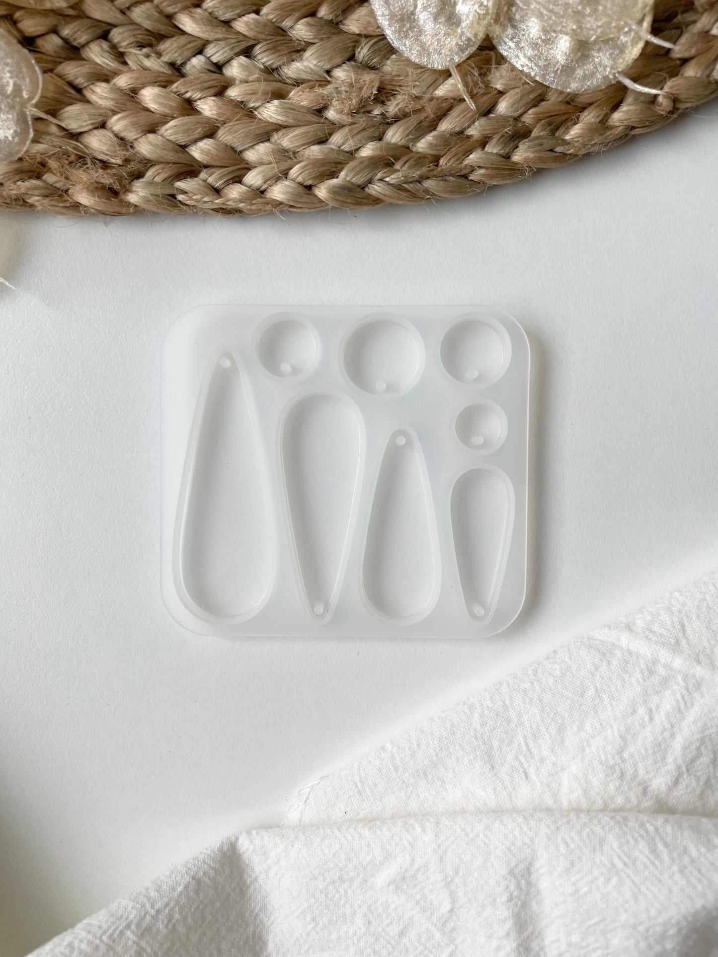 Silicone mold Earrings, 65x72x5mm