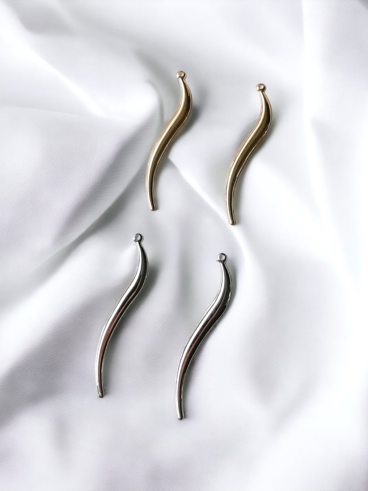 Pendant 40mm gold/silver 1pc