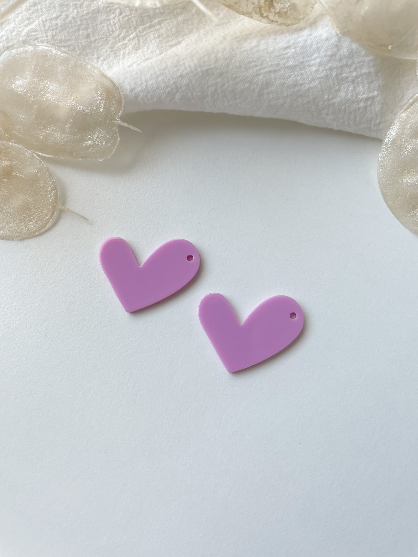 Pendant heart 21x25x2mm 1pc