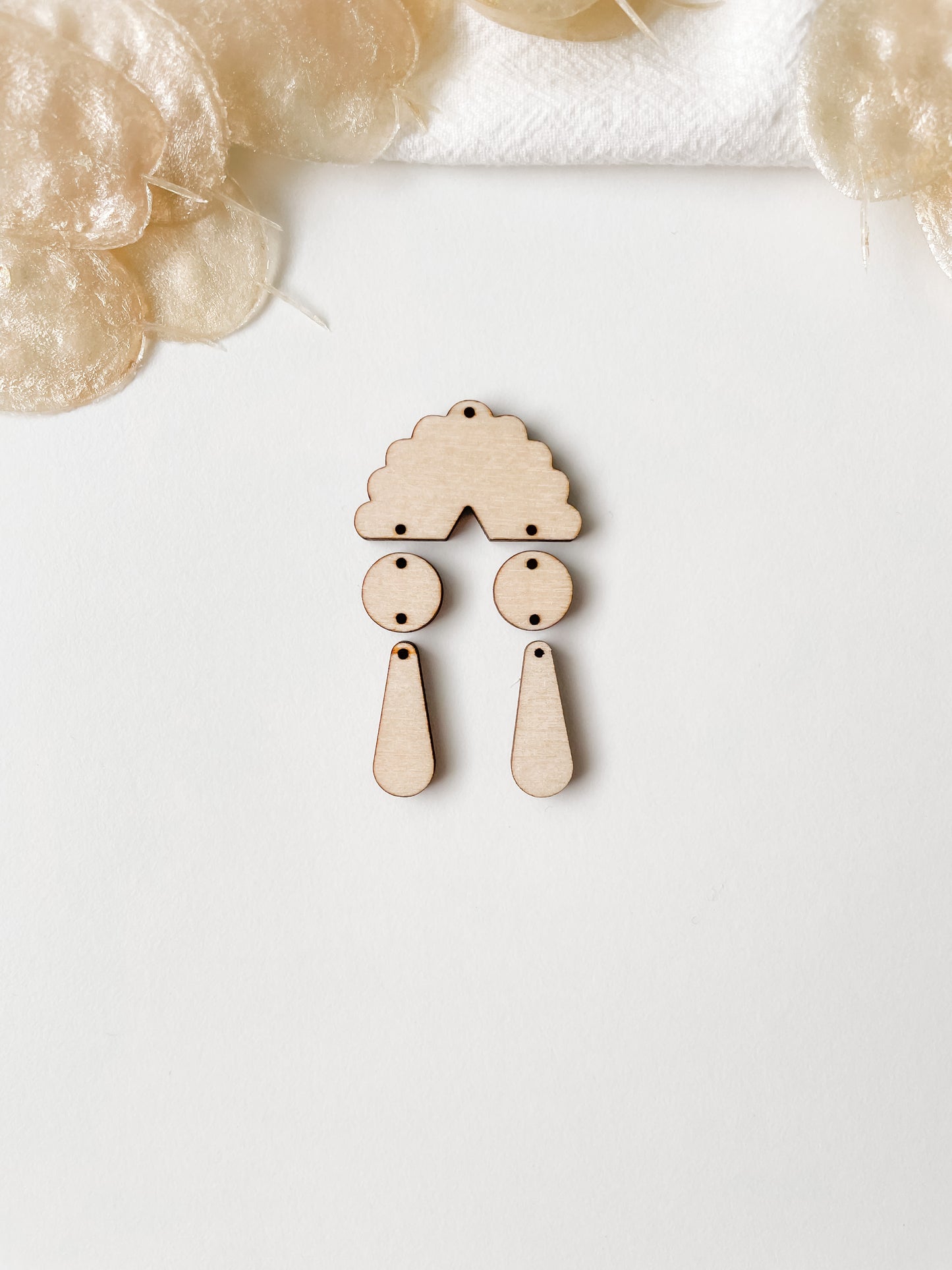 Riipus koivuvaneri setti 65mm 1pari, m32