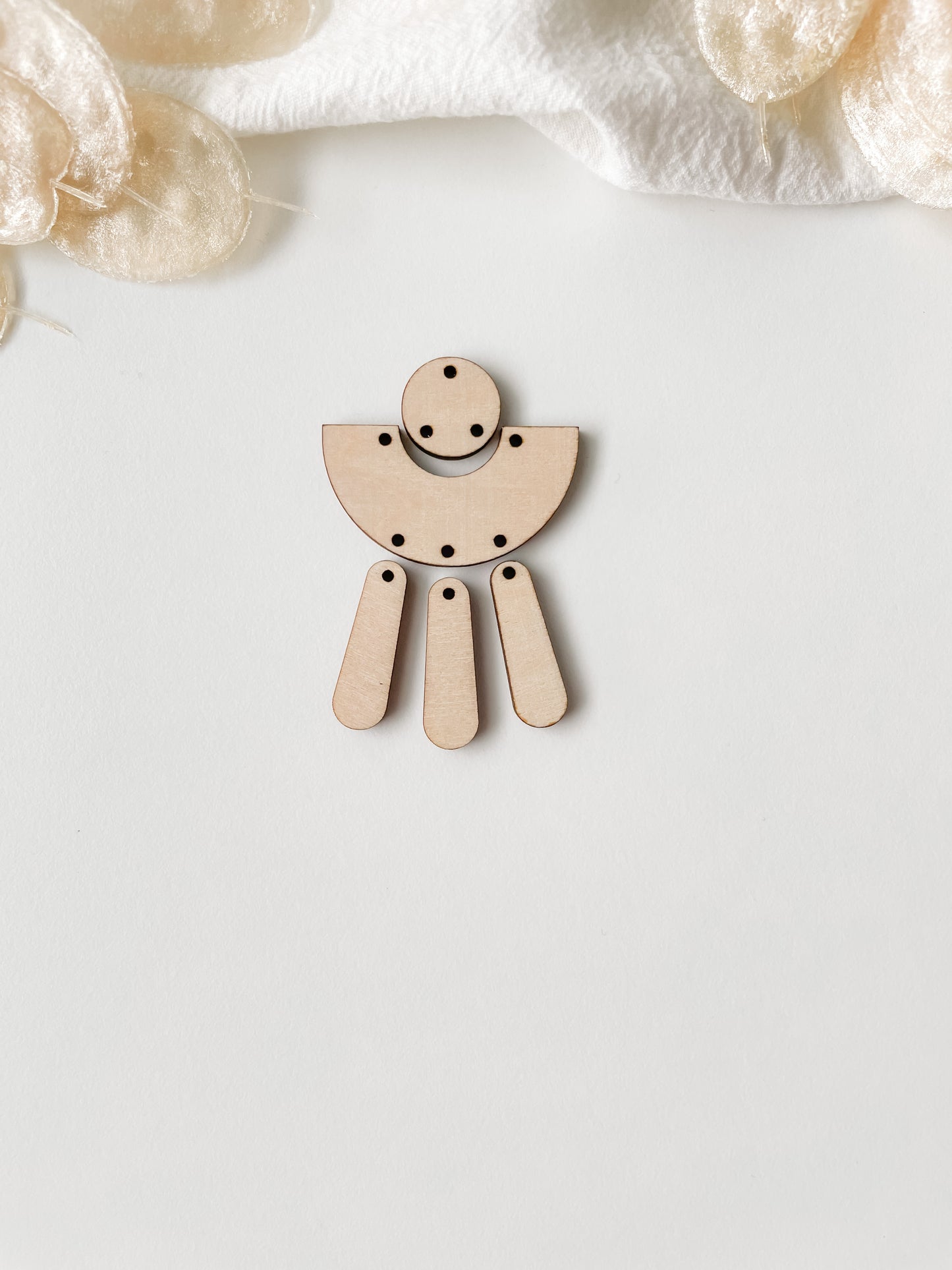 Riipus koivuvaneri setti 65mm, 1pari, m17