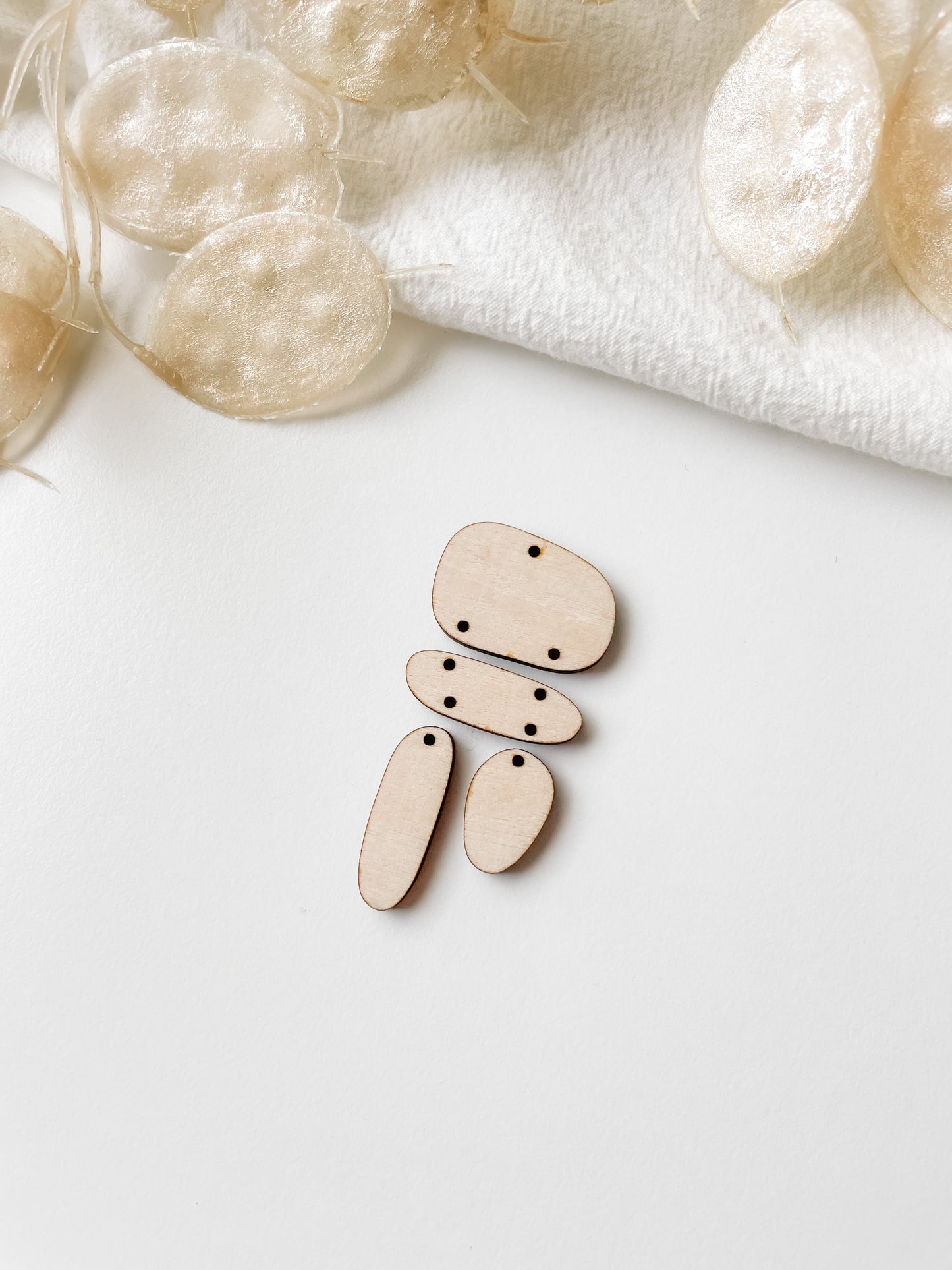 Riipus koivuvaneri setti 55mm, 1pari, m6