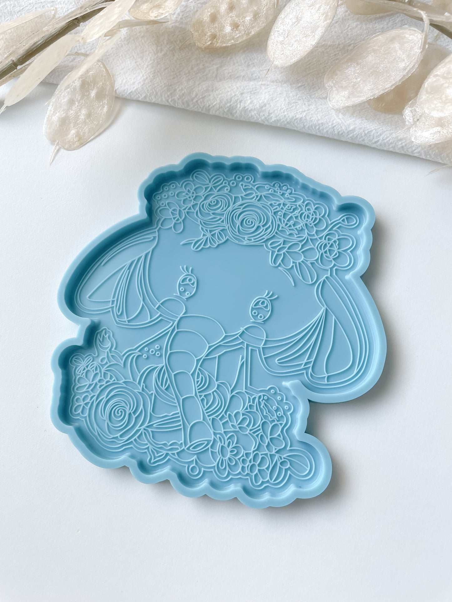 Silicone mold elephant coaster 136x131x7mm