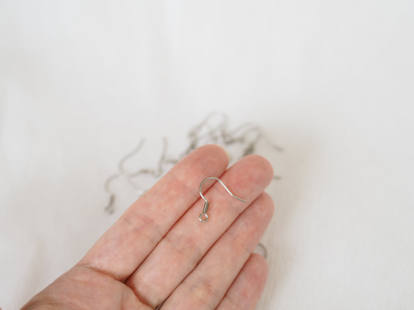 Örhängekrok kirurgiskt stål RST316, 19x19mm, 10 par.