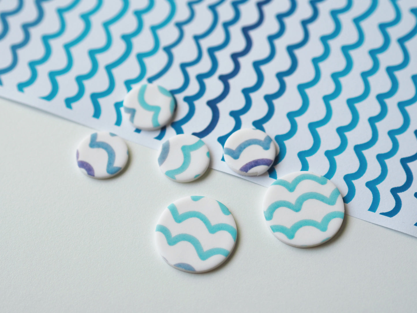 Transfer paper polymer clay 9x9cm 1pc
