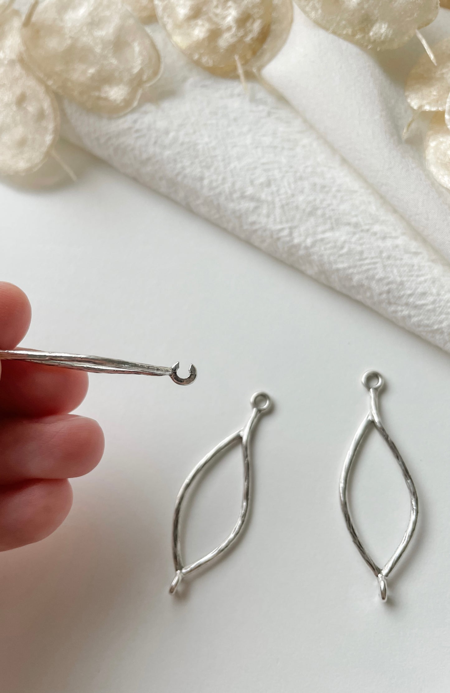 Smyckeslänk, smyckesavdelare 44x14x1,5mm, 1st