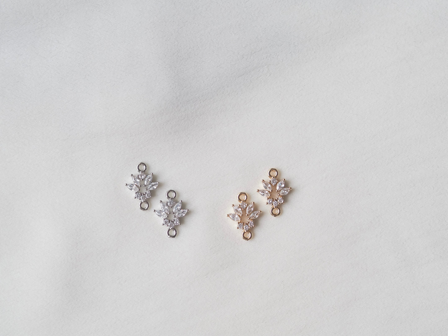Jewelry divider zirconia 15x11mm 1pc
