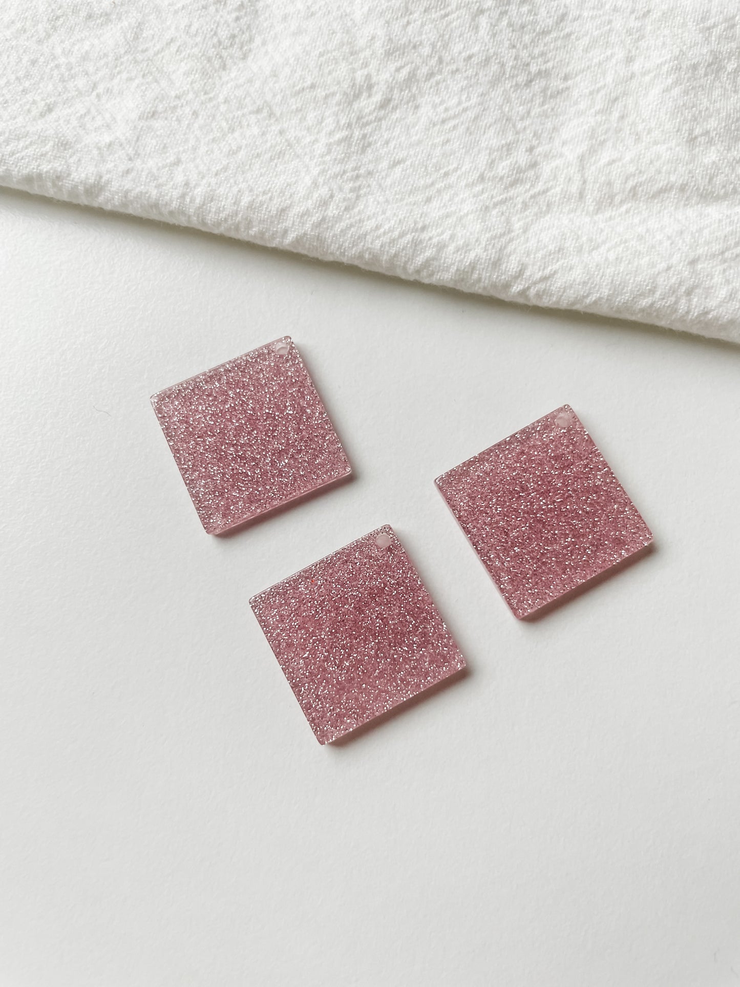 Hänge rosa glitter 1st