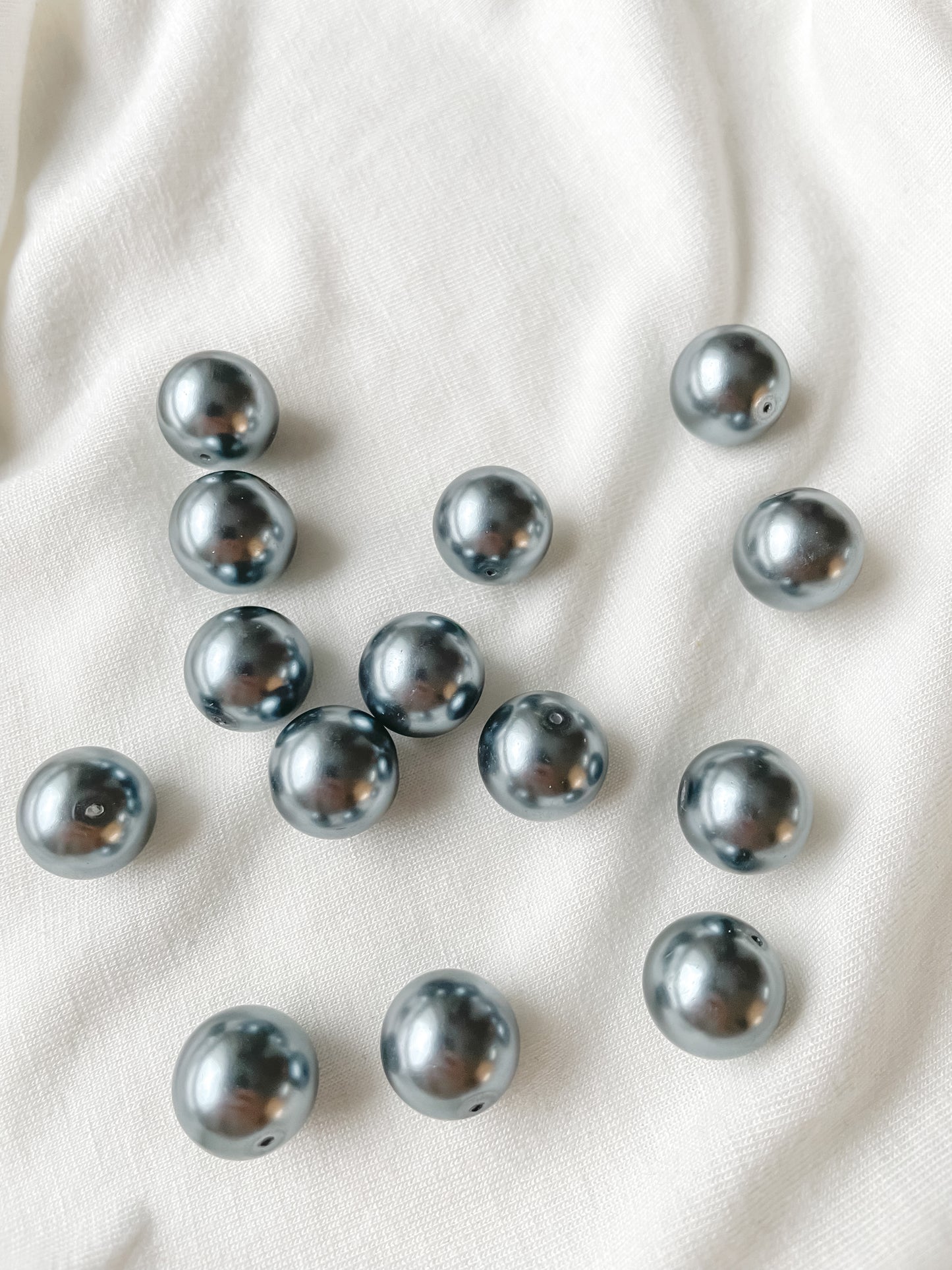Glass bead 14mm 10pcs