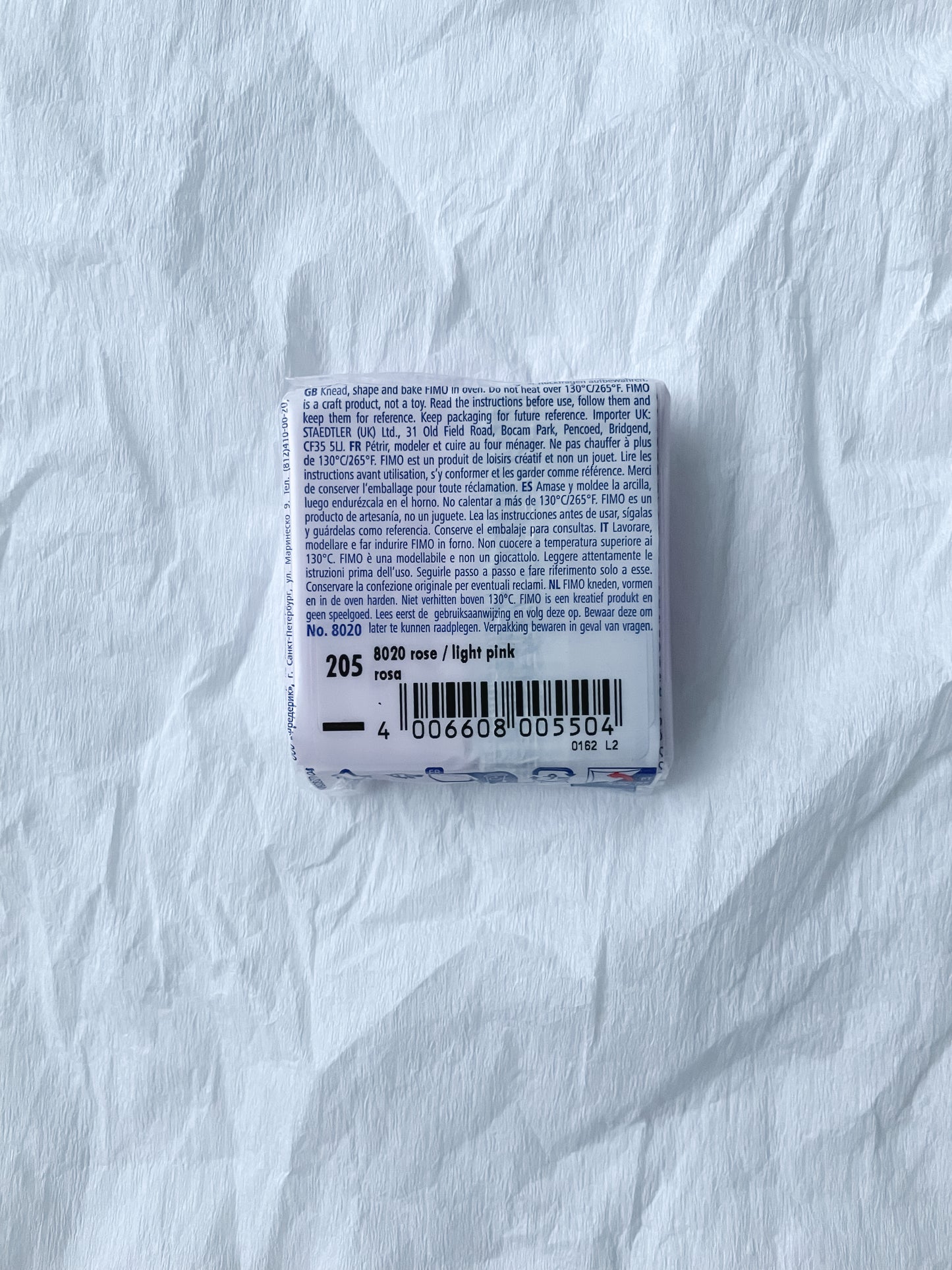 Fimo Soft askartelumassa, light pink