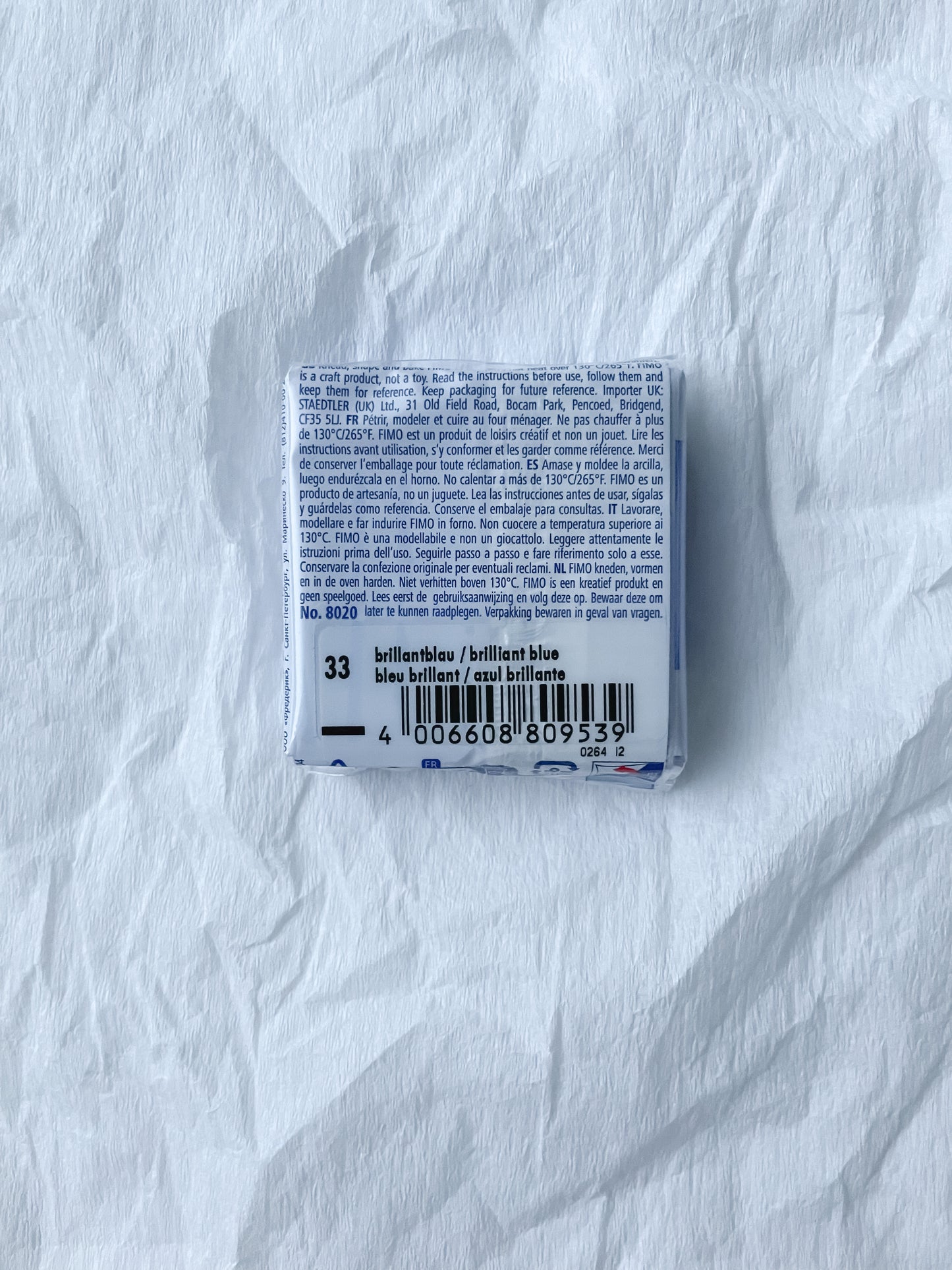 Fimo Soft, hantverkslera, briljant blå