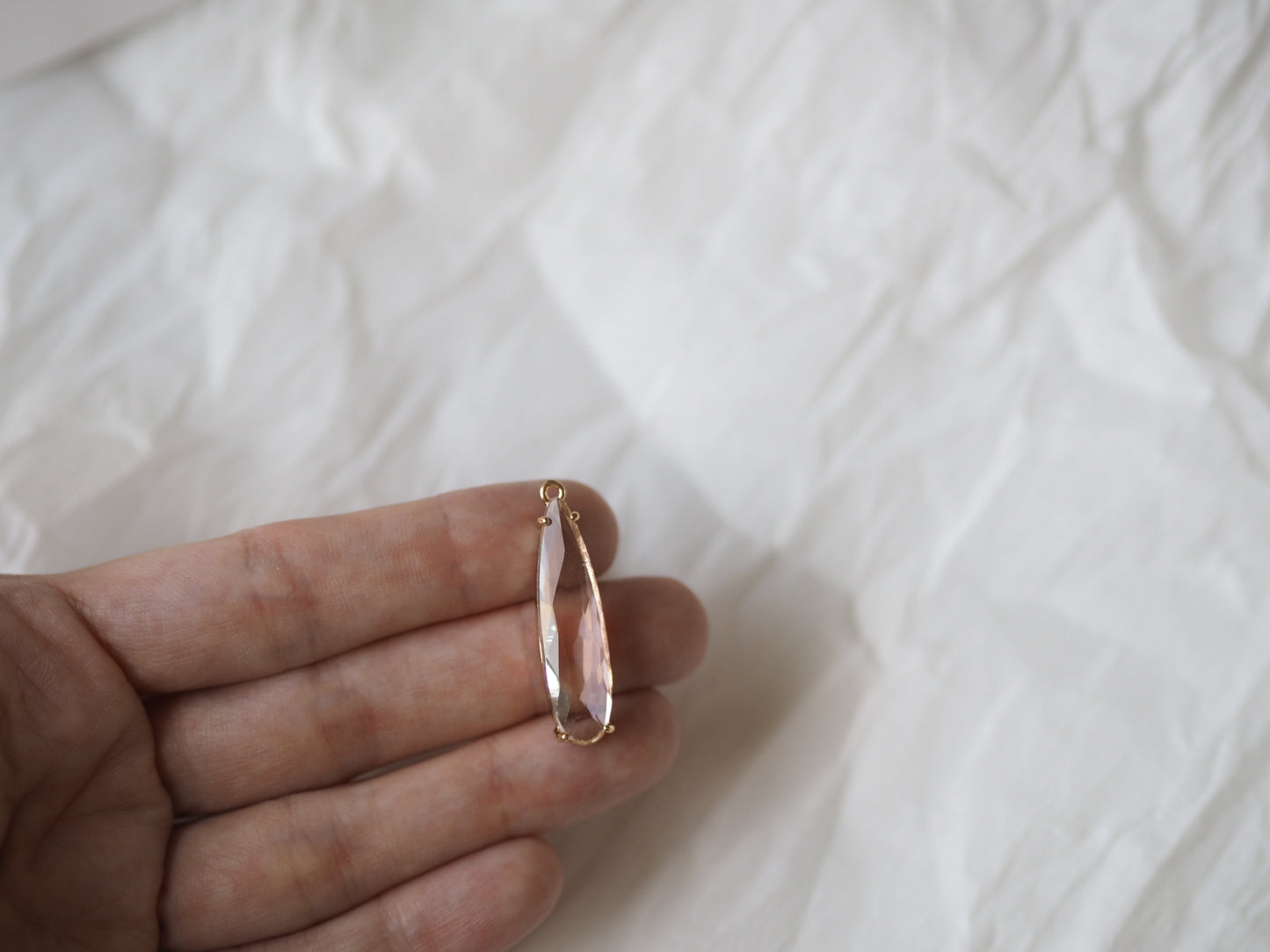 Pendant glass 32x8mm each