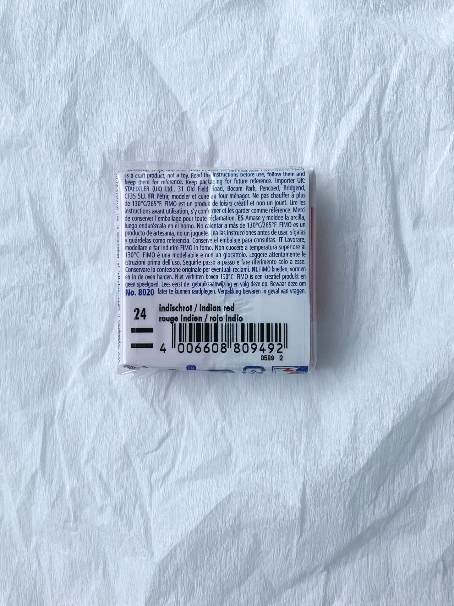 Fimo Soft, Indian Red, hantverkslera