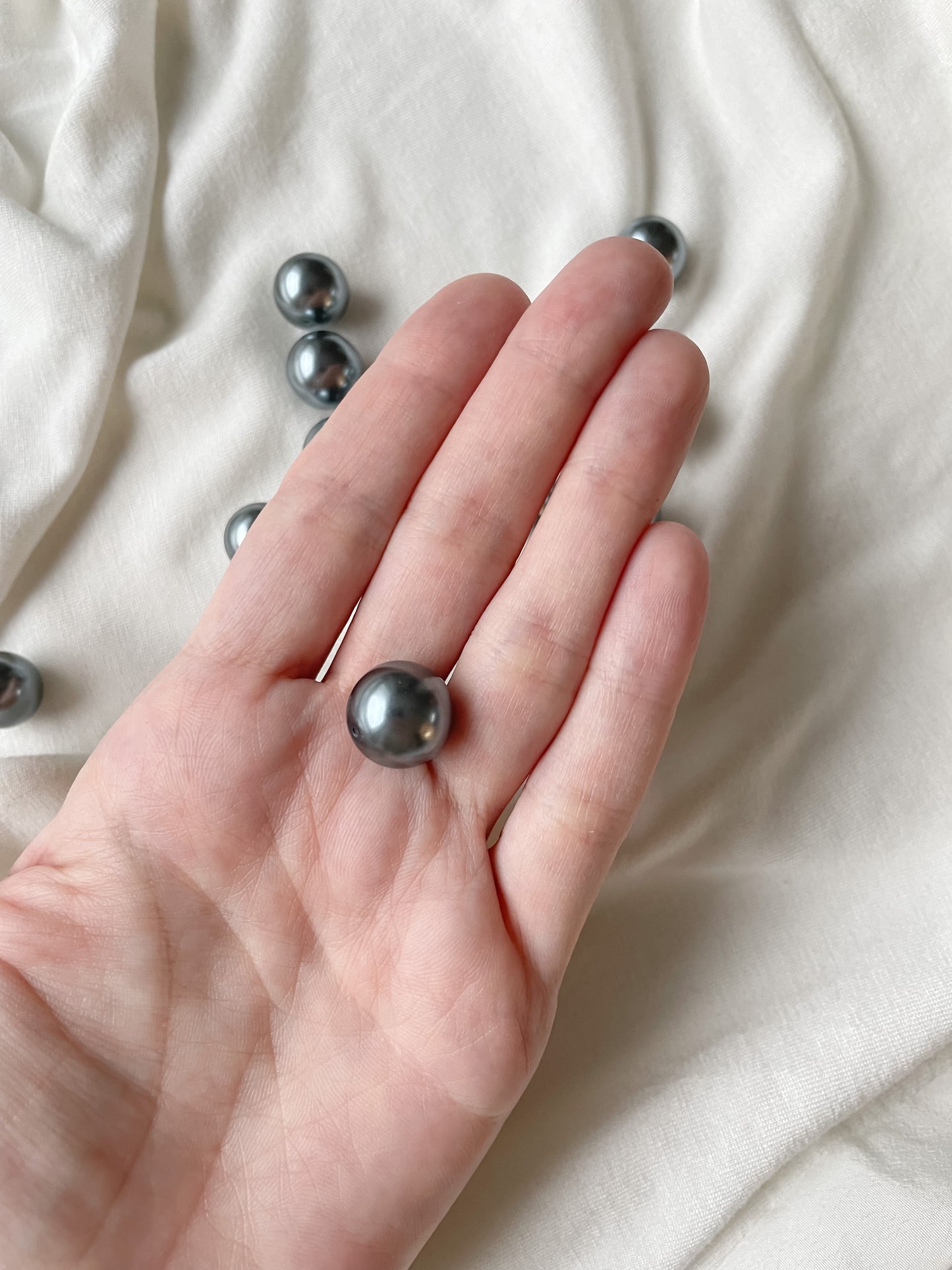 Glass bead 14mm 10pcs