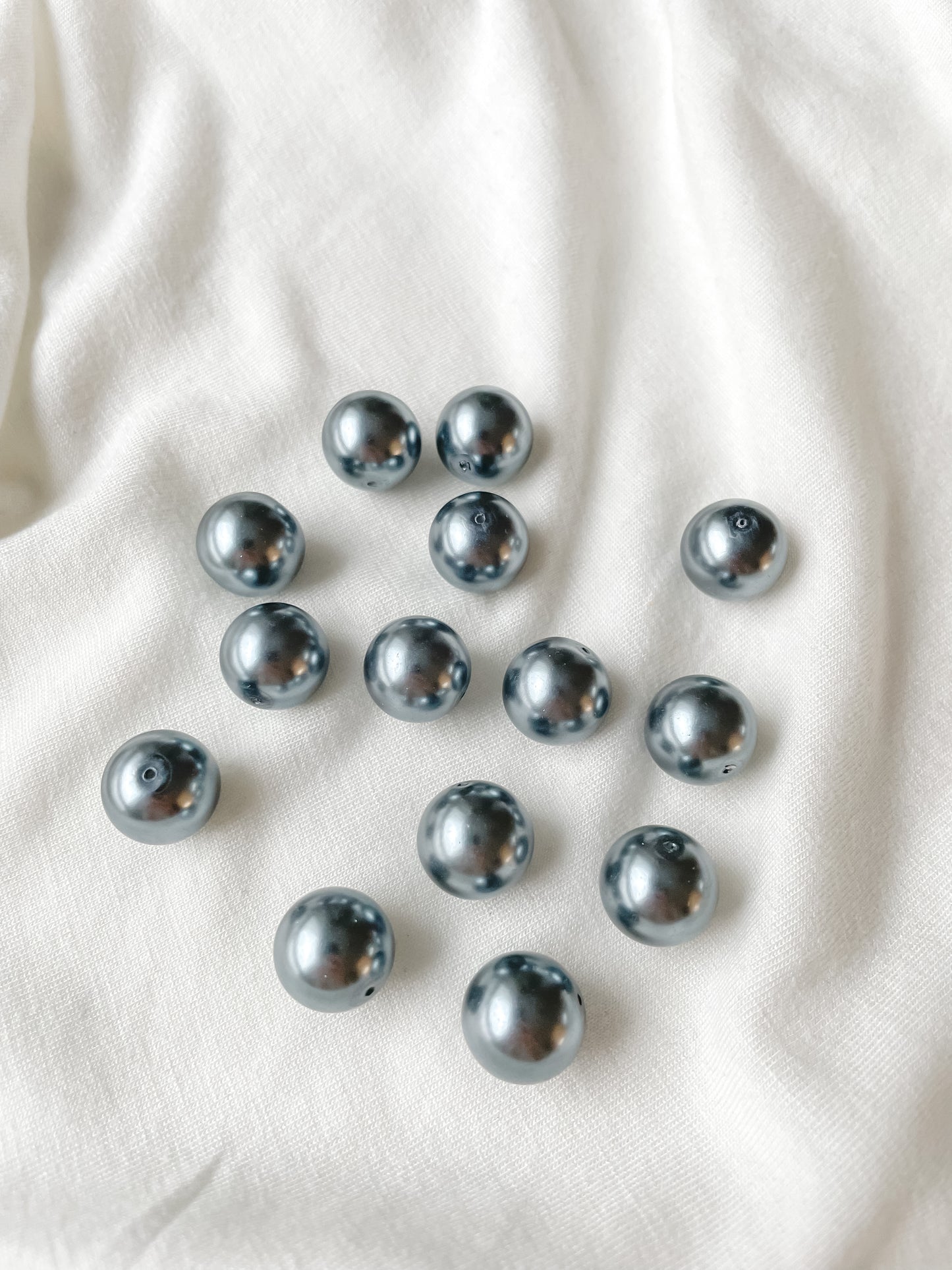 Glass bead 14mm 10pcs