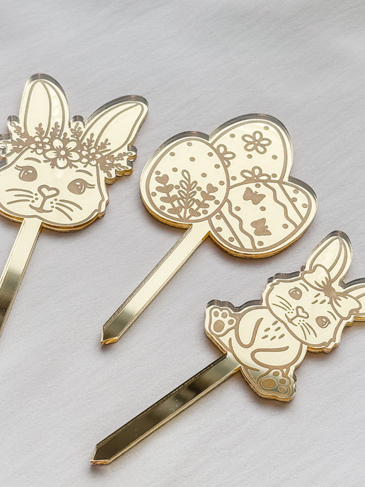 Kakkukoriste Puput 3kpl (eri värejä)