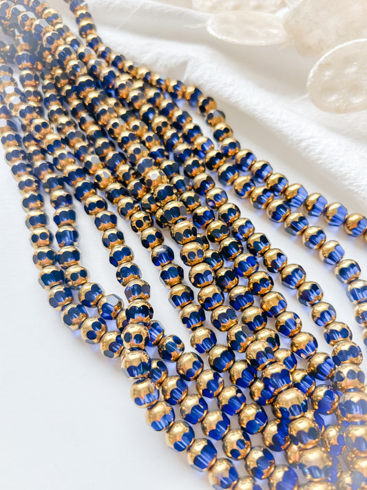 Glaspärla 7x8mm, ca 42 st