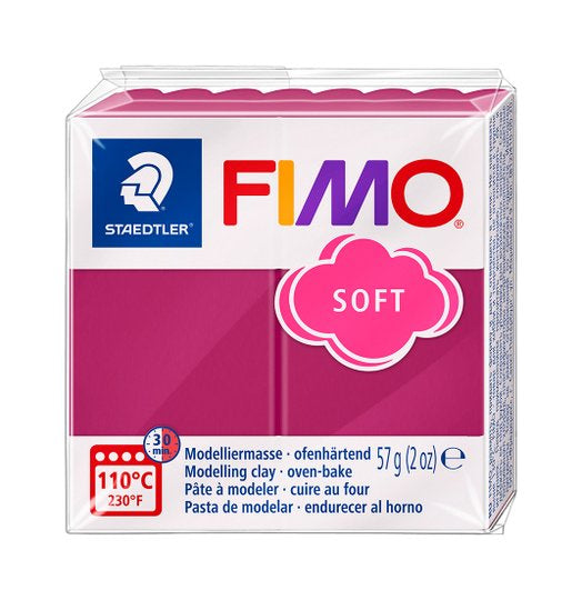 Fimo Soft askartelumassa, frozen berry