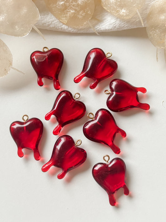 Riipus sulava sydän 30.5x21x7mm, 2kpl