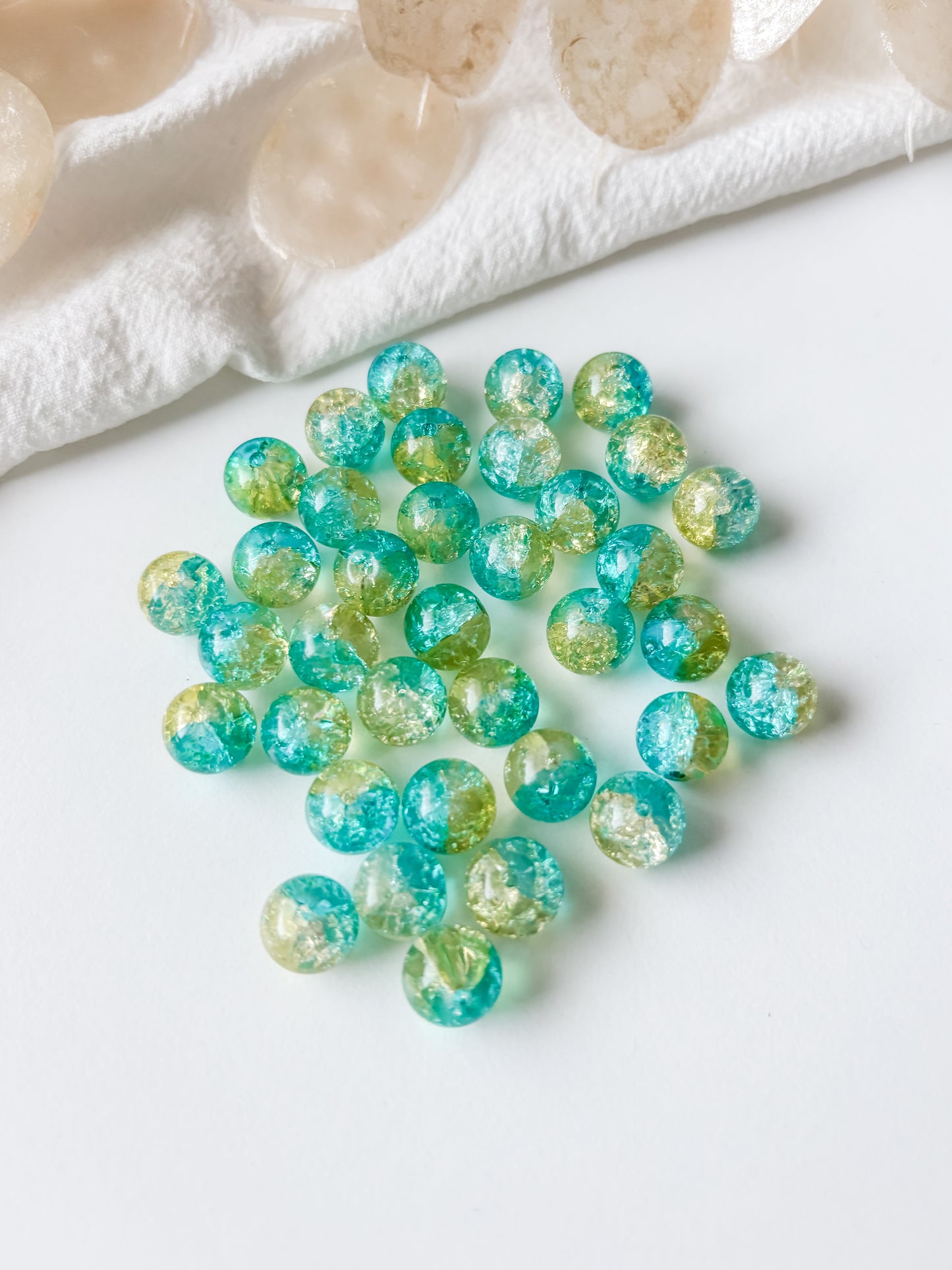 Glaspärla 10 mm, 10 st