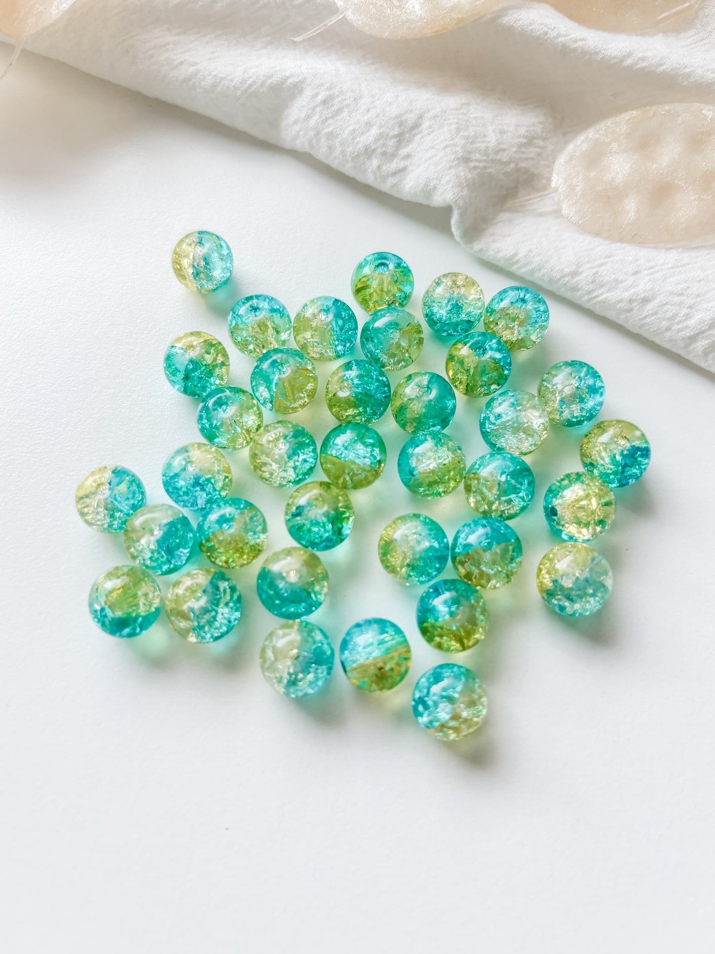 Glaspärla 10 mm, 10 st