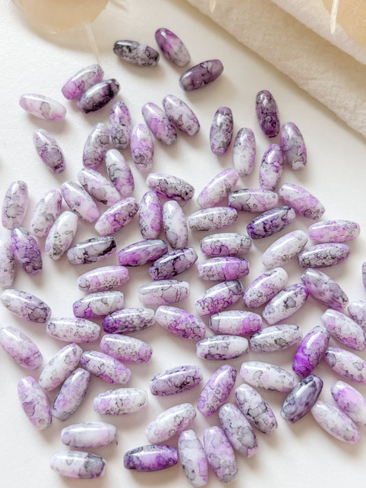 Lasihelmi 9.5x4~4.5mm, 50kpl