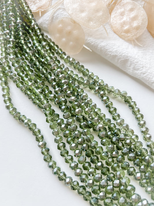 Lasihelmi 6x5mm, n.85kpl