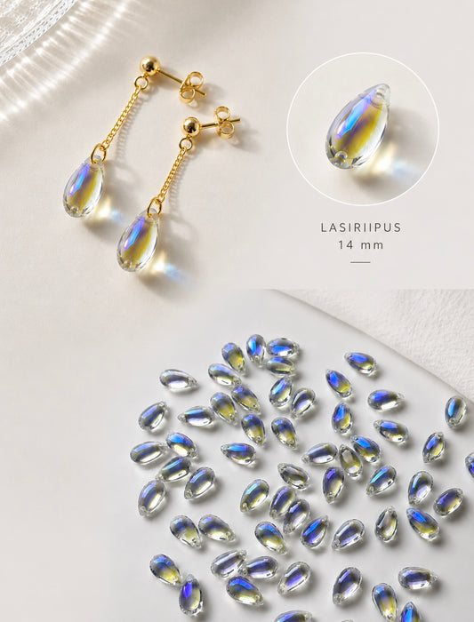 Lasiriipus pisara 14x8x5mm, 10kpl