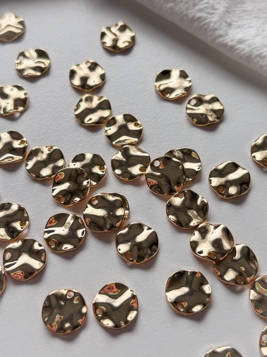 Riipus ympyrä 18K 10x1.5mm, 6kpl