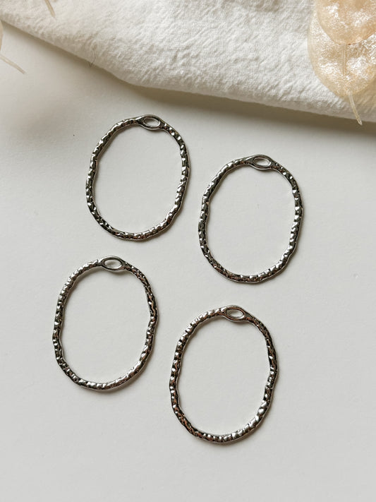 Hänge oval 38x29x1,5mm, 1st