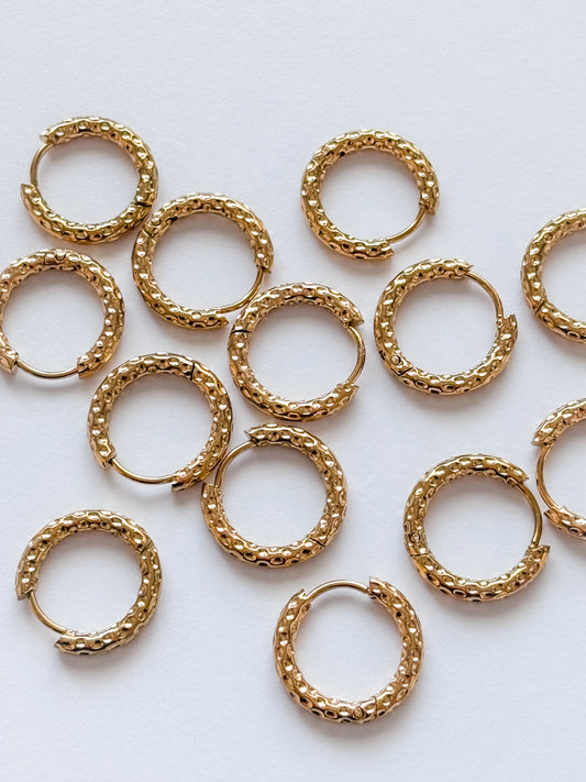 Örhängebåge strukturerad, vattentät, RST304, 16,5x2,5 mm, 1 par