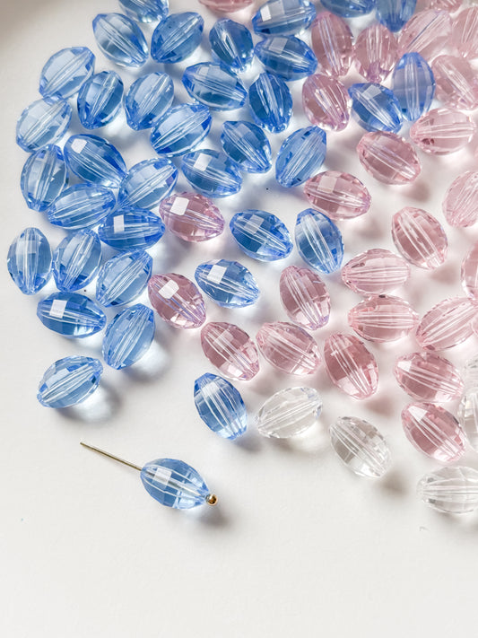 Lasihelmi 11x8mm, 10kpl