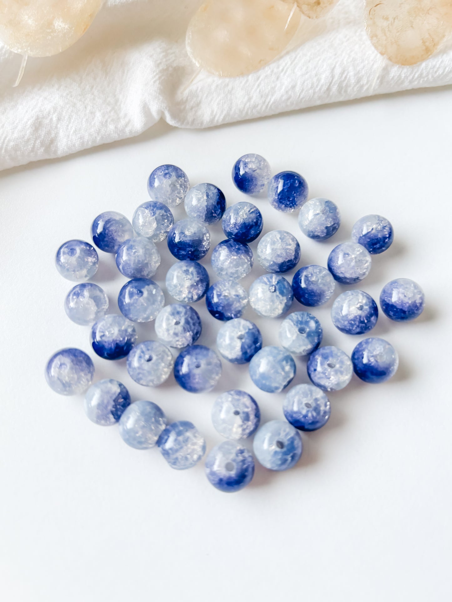 Glaspärla 10 mm, 10 st